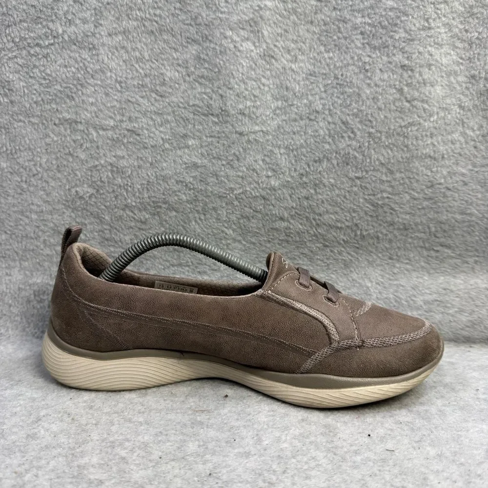 Skechers Shoes Womens Size 7.5 Microburst Dark Taupe Slip On Foam Sneakers 23489